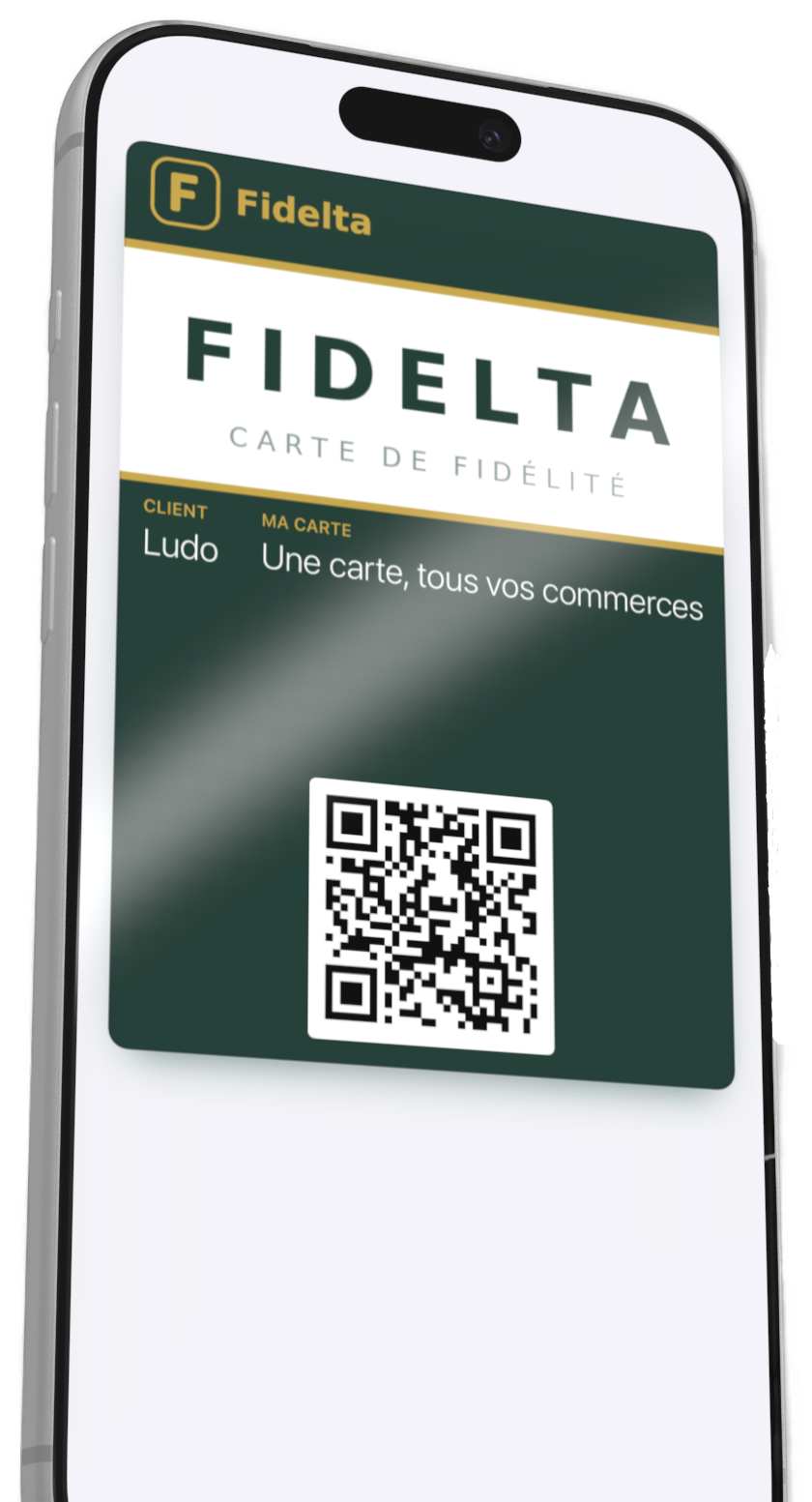 Carte de fidélité Fidelta sur iPhone